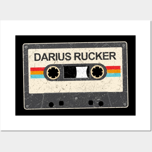 kurniamarga vintage cassette tape Darius Rucker Wall Art by kurniamarga.artisticcolorful